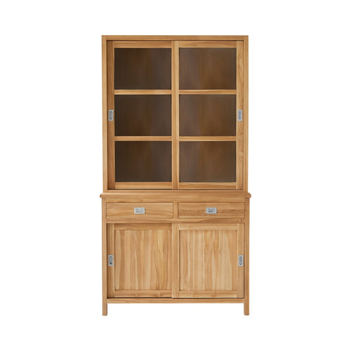 Tikamoon Massief teakhouten servieskast 120 cm - Naturel - vtwonen shop