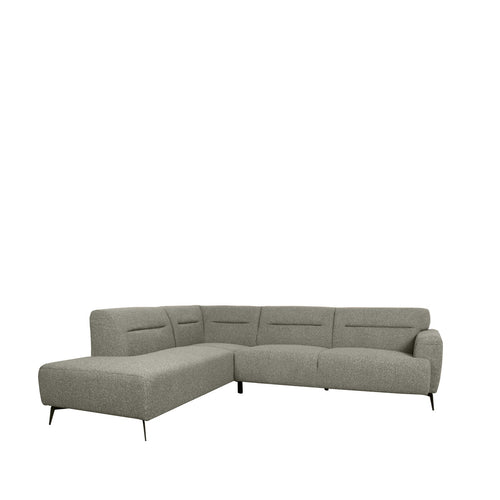 LABEL51 Hoekbank Bolzano Links - Grijs Bouclé - 270x227x80cm - vtwonen shop