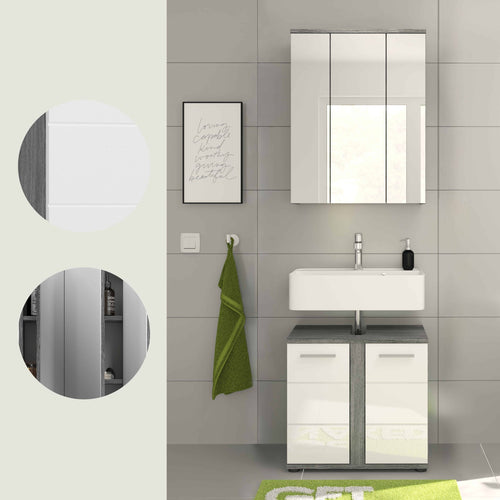 Furnilux Badkamercombinatie Blake - 64cm x 191cm x 34cm - vtwonen shop