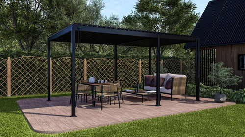 MIRADOR Pergola 80 Solid 3x5m - Antraciet - vtwonen shop