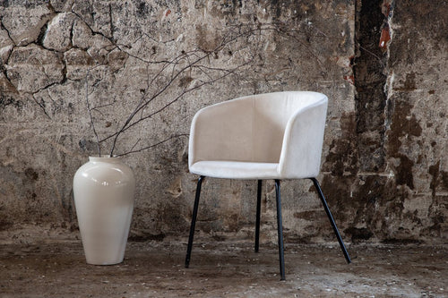 Rebellenclub Eetkamerstoel Cerreto - Beige Velours - vtwonen shop