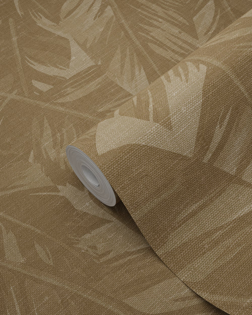 Origin Wallcoverings behang bananenbladeren donker beige - 50 x 900 cm - 348055 - vtwonen shop