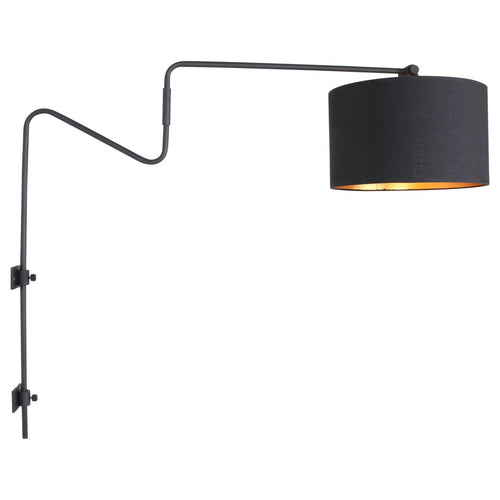 Anne Light & home wandlamp anne - 1 lichts - 100x 70 cm - zwart - vtwonen shop