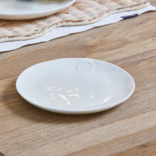 Rivièra Maison Portofino Breakfast Plate white - Porselein - Wit - vtwonen shop