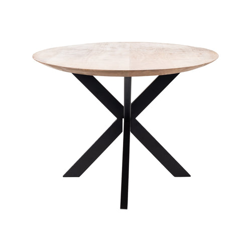 Giga Meubel Eettafel Diamond - Naturel Hout/Metaal - 160x90x78cm - vtwonen shop