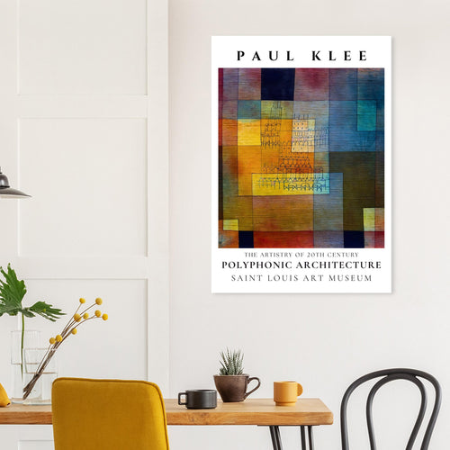 Artfulprints  Paul Klee - Polyphonic architecture   poster 50x70 cm - vtwonen shop