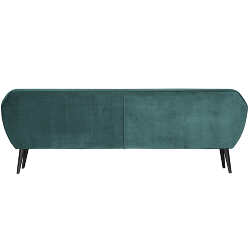 WOOOD 3-zits bank Rocco - Velvet - Teal - 75x230x82 - vtwonen shop