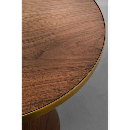 Kare Design Bijzettafel Cono Ø50cm walnoot