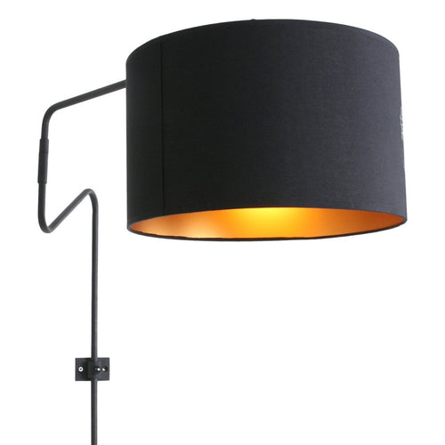 Anne Light & home wandlamp anne - 1 lichts - 100x 70 cm - zwart - vtwonen shop