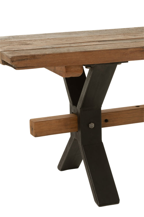 J-Line bank Verouderd - hout - bruin