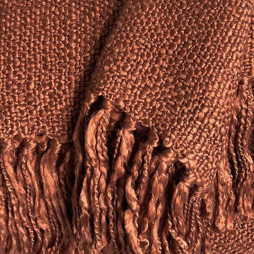 Malagoon plaid Rusty - roestbruin - 125x150cm