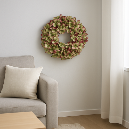 Flourify Kunstbloem - Hortensia krans - 38 cm - vtwonen shop