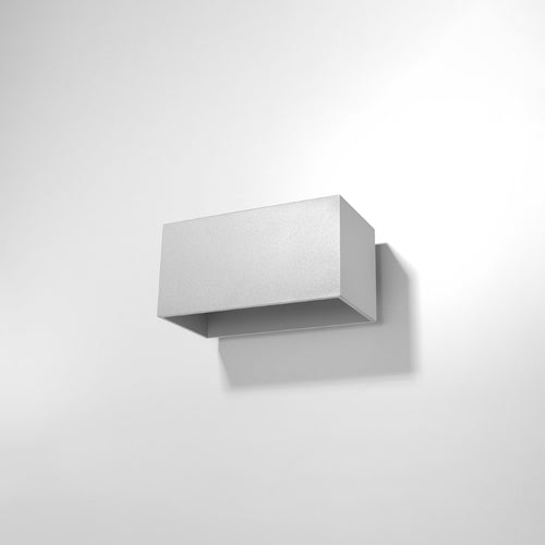 Sollux Lighting Wandlamp QUAD MAXI grijs - 20x12x10cm