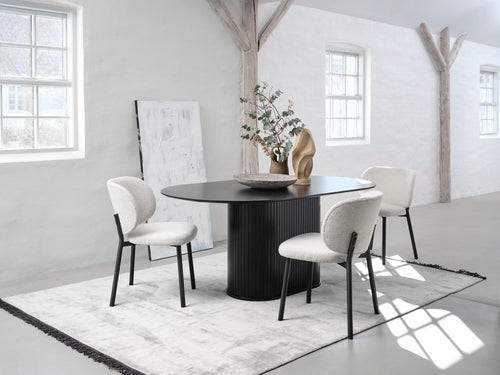 Rebellenclub Eetkamertafel Taree - 180 x 95 cm - Zwart