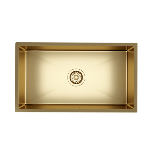 LOMAZOO Spoelbak Keuken Goud Suprex - 66 x 36 cm - RVS