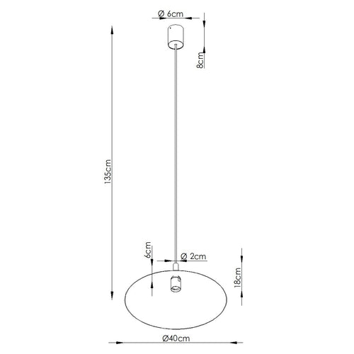 Sollux Lighting Hanglamp NOX 40 beige - 40x40x135cm