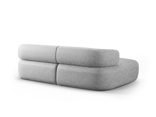 Micadoni linker hoekbank Jenny 5-zits, chenille geld - 145x200x73cm