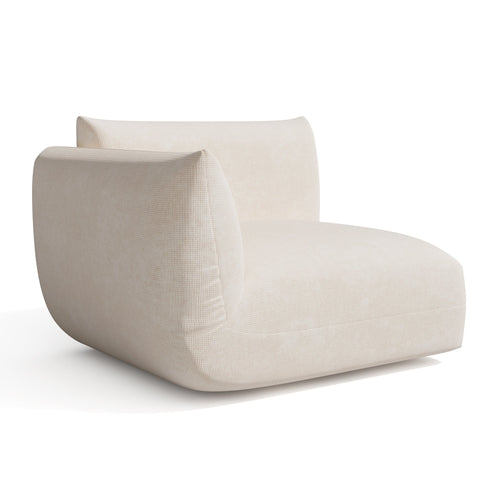 Sia Home -  NOOMA - Chenille fluweel - Crème - 108cm - vtwonen shop