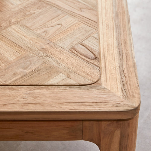 Tikamoon Vierkante salontafel van gerecycled massief teakhout - Naturel - vtwonen shop