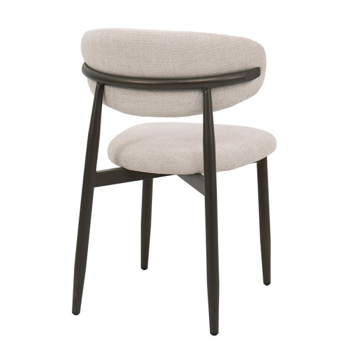 Giga Meubel Eetkamerstoel Alexia - Beige/Brons - Set van 2
