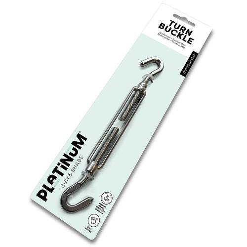 Platinum spanmoer M10 2 x haak - RVS