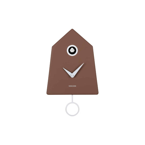 Karlsson wandklok Grafico Cuckoo - bruin - 7.4x21.5x35.5cm