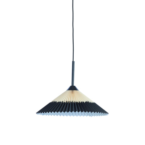 Light & Living hanglamp Pleated - zwart - Ø45cm - vtwonen shop