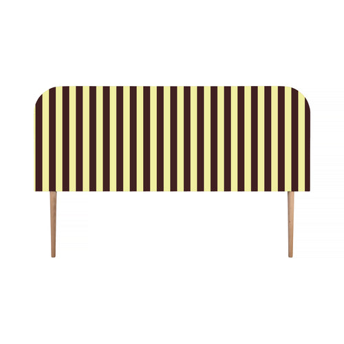 Gestoffeerd fluwelen hoofdbord met strepen 160x97cm