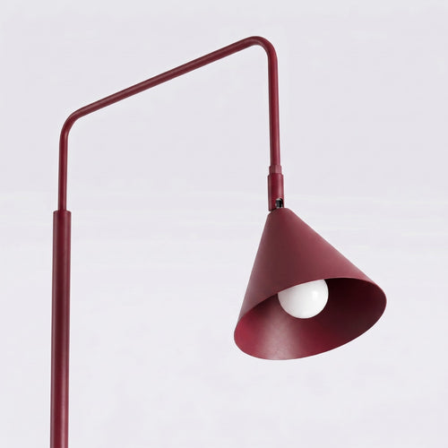 Sollux Lighting Vloerlamp NOX bordeaux - 30x30x165cm