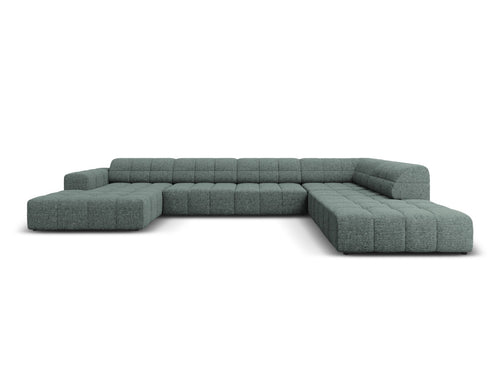 Cosmopolitan Design Panoramische hoekbank rechts Chicago 7-zits, chenille olie - 263x375x78cm