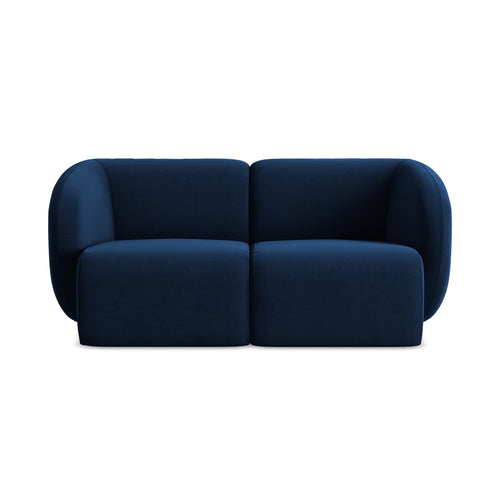 LaMiaSofa Tweezits modulaire bank Cervo - velours - koningsblauw - 174x94x75