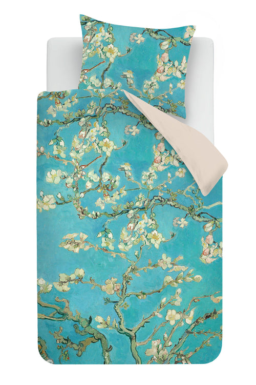 Beddinghouse x Van Gogh Museum Dekbedovertrek Almond Blossom De Velours - 140 x 200/220 cm - Blauw