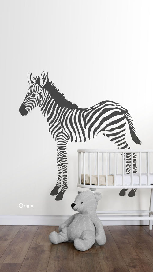 Origin Wallcoverings fotobehang zebra's zwart wit - 150 x 279 cm - 357217