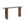 Calicosy - SIRA Design haltafel - Zwart hout - 35x150x75 cm