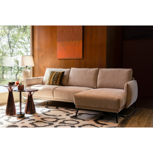 Dutchbone Mount Bijzettafel Rond 25x25 cm Marmer Bruin - vtwonen shop