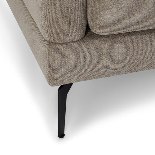 Furnhouse chaise longue bank links Maggie - Taupe - Stof - 95x290x90