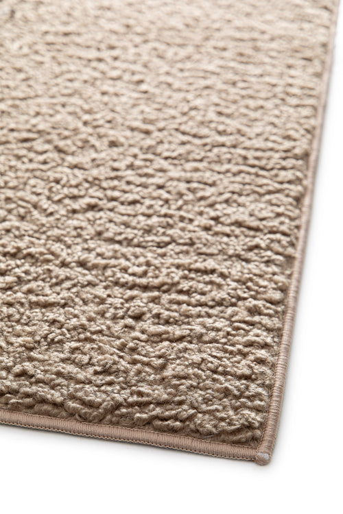 AFK Living vloerkleed Mono - Vloerkleed met getextureerd schapenvacht-effect - taupe - 120x160 cm