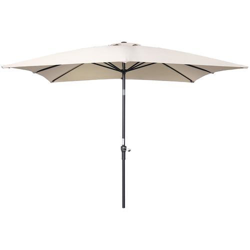 Garden Impressions Lotus parasolset 250x250 ecru met voet en hoes
