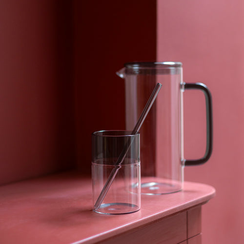 Ona - Glas 36,5cl grijs Cruse - Set van 2