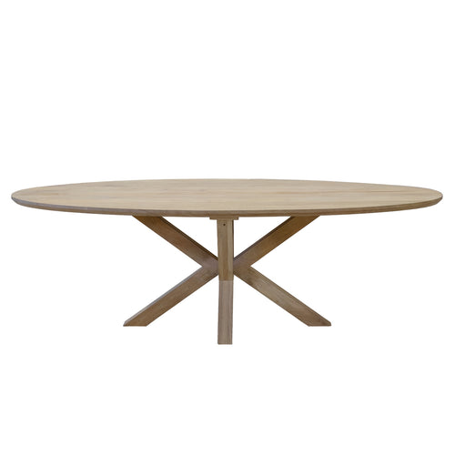 Giga Meubel Eettafel Onno - Ovaal - Mangohout - 300cm - vtwonen shop