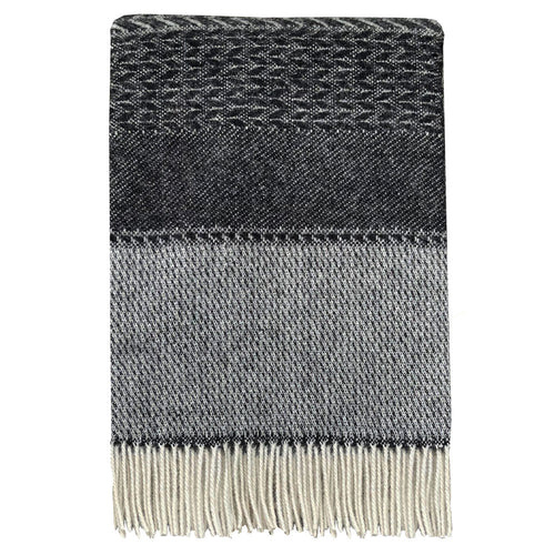 Malagoon plaid Uptown - zwart - 140x200cm 100% wol
