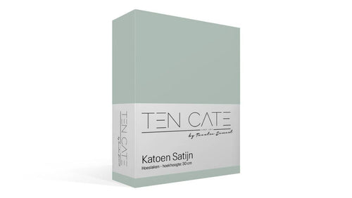 Ten Cate hoeslaken - 100% katoensatijn - 180x200 - mint