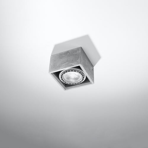 Sollux Lighting Plafondlamp QUATRO 1 beton - 14x14x9cm