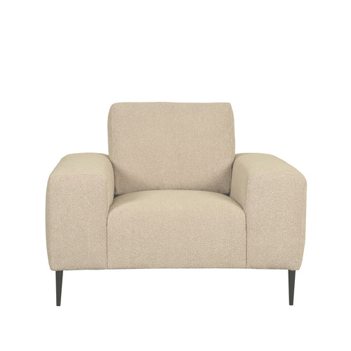 LABEL51 Fauteuil Ferraro - Zand Bouclé - 112x88x85cm - vtwonen shop