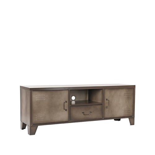 LABEL51 Tv-meubel Fence - Grijs Metaal - 150x40x55cm - vtwonen shop