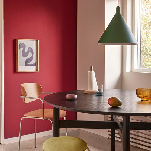 Hübsch keukenrolhouder Wave - eikenhout - ø15xh28cm - vtwonen shop