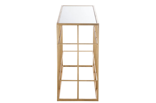 J-Line console Spijlen - metaal/glas - goud