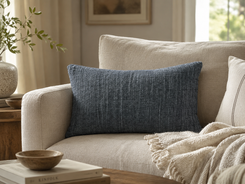 Originalhome sierkussen Jeans Blauw  - 60x60 cm