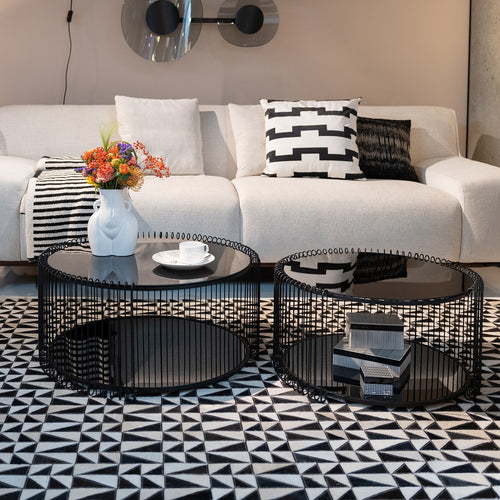 Kare Design Salontafel Wire Double zwart (2/Set)