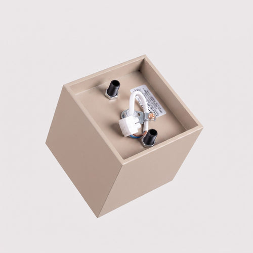 Sollux Lighting Plafondlamp QUAD 1 taupe - 10x10x10cm